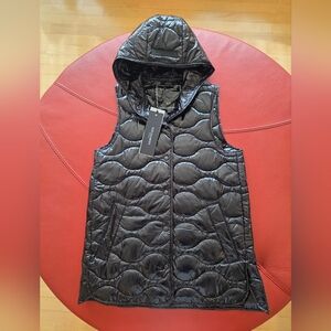 Ilse Jacobsen GLOSSY QUILT VEST ART07 (Black) NWT, sz. EU34, EU36, EU38